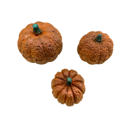 3D Pumpkins Trio